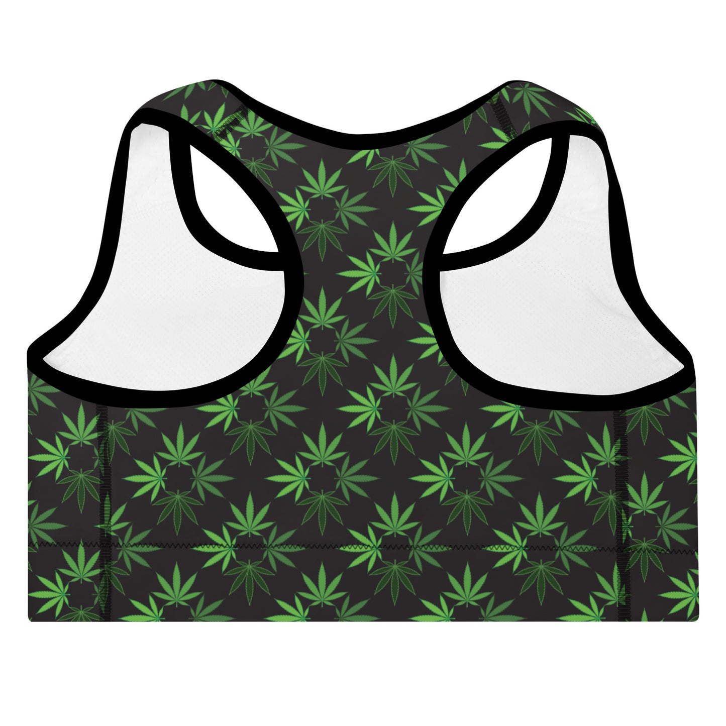 Padded Sports Bra Cannabis