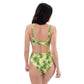 High-waisted bikini Cannabis Print