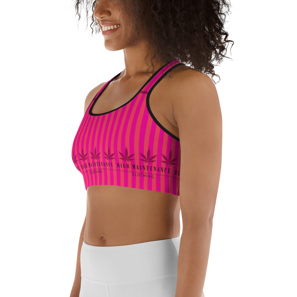 Hot Pink Sports Bra