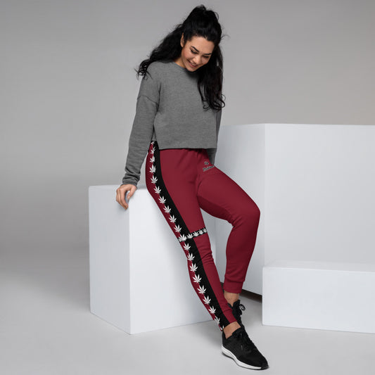 Women's Burgundy Joggers