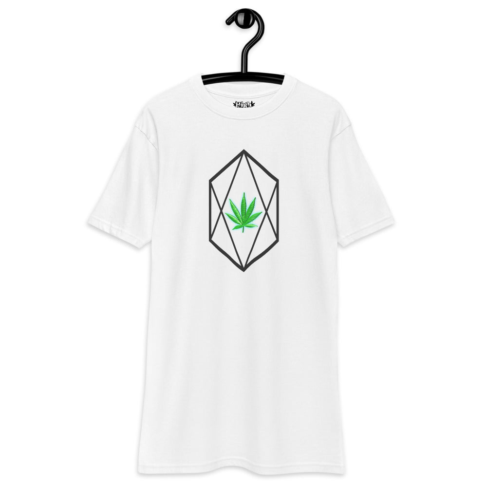 Men’s White Diamond Graphic T-Shirt