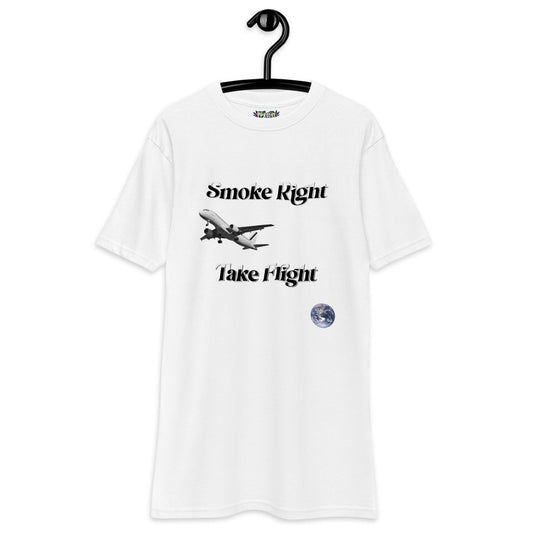 Men’s Smoke Right Take Flight White T-Shirt