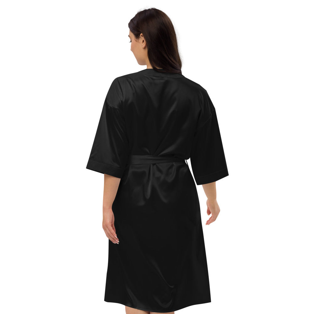 Black Satin robe