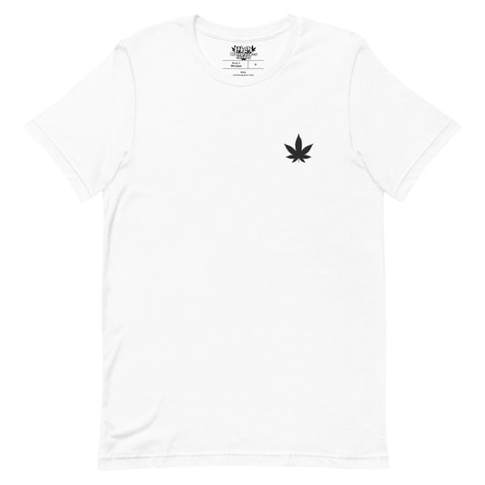 Men's Cannabis Chest Embroidered T-Shirt