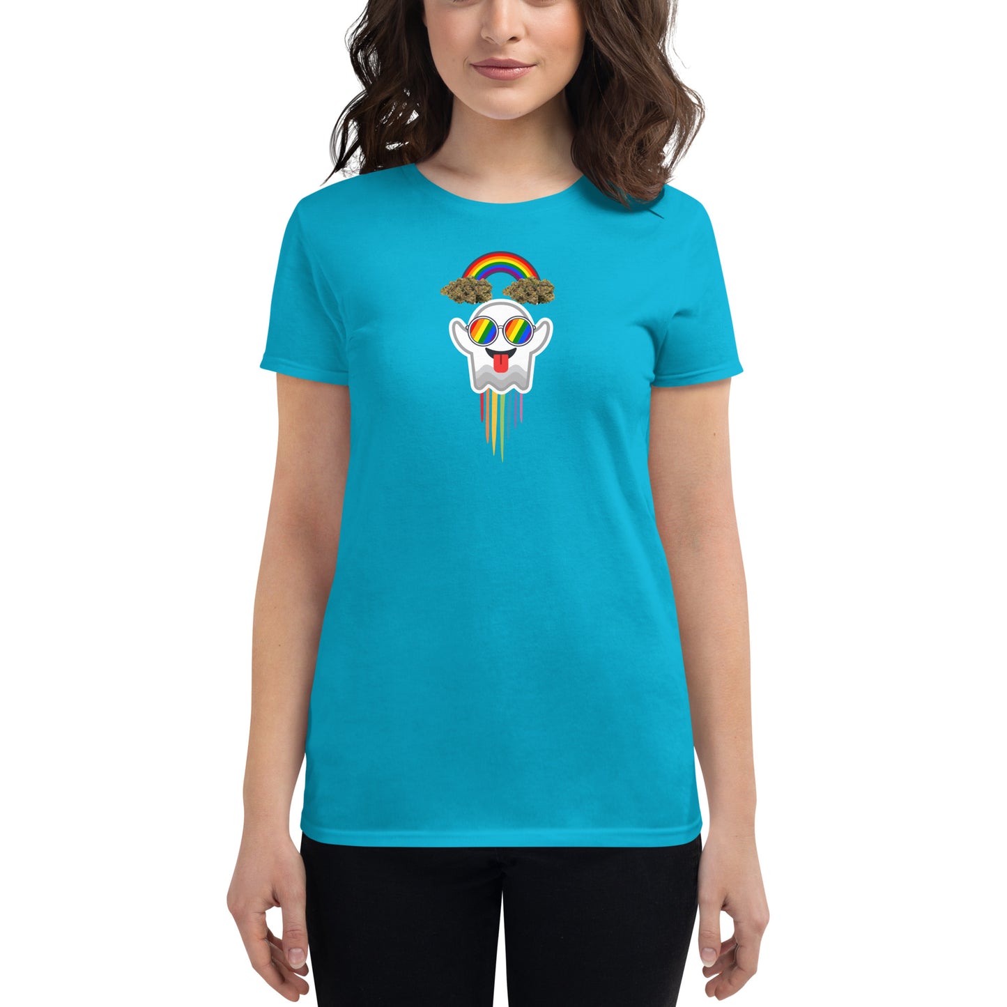 Women's Rainbow Ghost T-Shirt