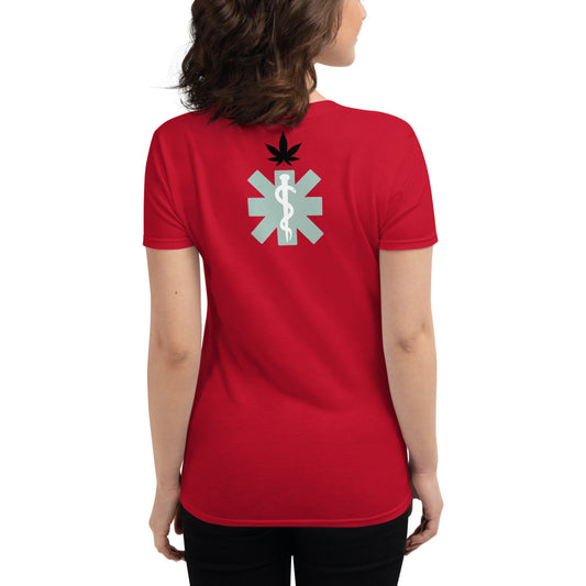 Women's Red Medicated T-Shirt